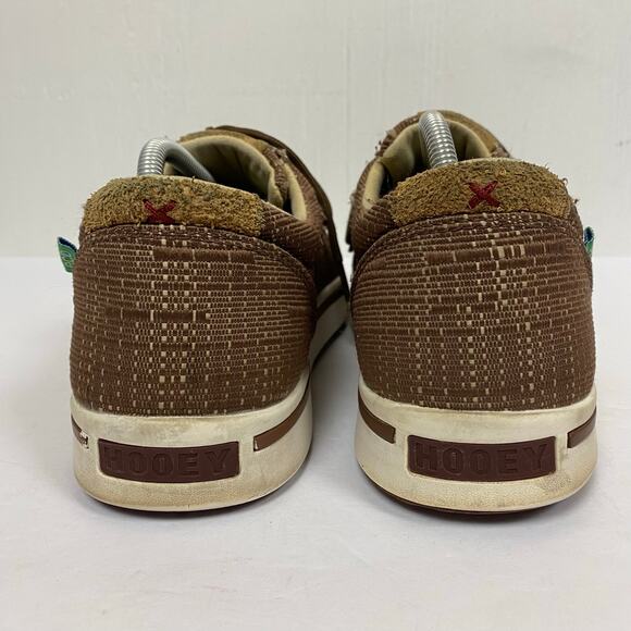 Twisted X Men's Hooey Loper Brown Textured Loafer Shoe Size 11 MHYC021 - Picture 5 of 10
